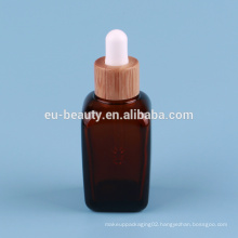 15 ml 30 ml 50 ml 100 ml square amber glass bottle